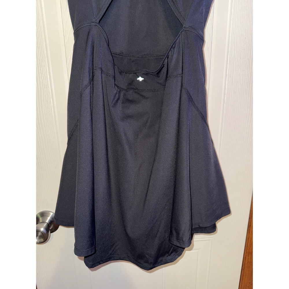 Halara SoftlyZero Airy Square Neck Backless Exercise Dress Black M 02813727 - Picture 14 of 16